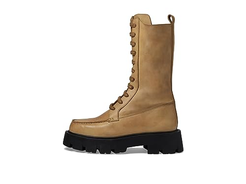 Free People Jones Lug Sole Lace-Up Boot Macadamia EU 39 (US Women's 9) M4