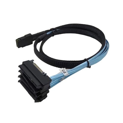 Cable adaptador S/AS 36P SFF-8087 a SFF-8482 S/AS 29+15P 0.5m miniatura 5
