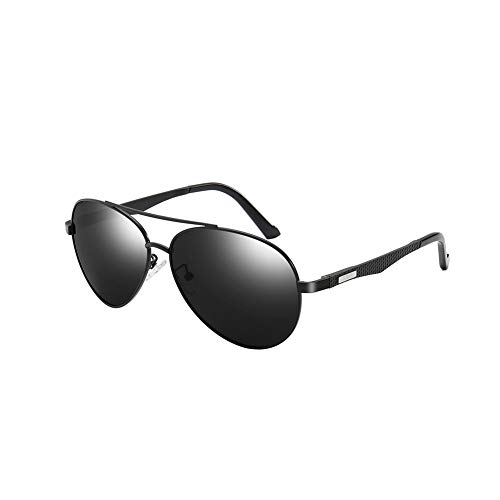 Polarized Sunglasses for Men - Wayfarer Vintage Sunglasses UV Protection Ultra Light(Black/Grey)