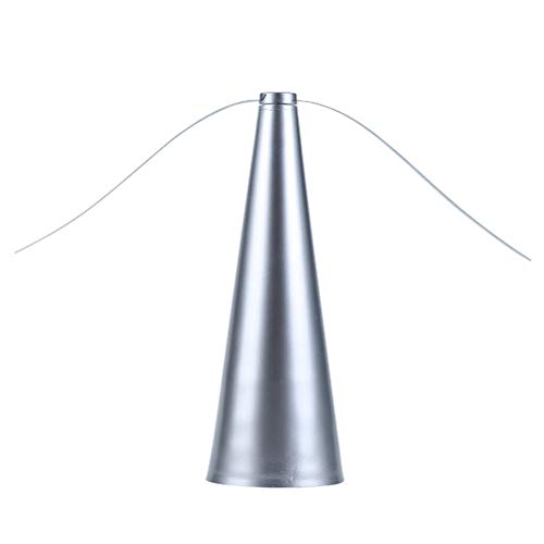 Preisvergleich Produktbild Fly Repellent Fan, Tragbarer Elektrisch Fliegenwedler Fliegenabwehr Innen Draußen Fliegenschutzmittel Automatisch Fliegenfänger Mobiler Fliegenwedler Halten Sie Fliegen Fern (Silber)