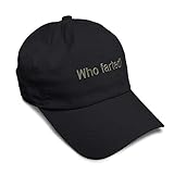 Soft Baseball Cap Who Farted Embroidery Humor Novelty Twill Cotton Embroidered Dad Hats for Men & Women Black Design Only