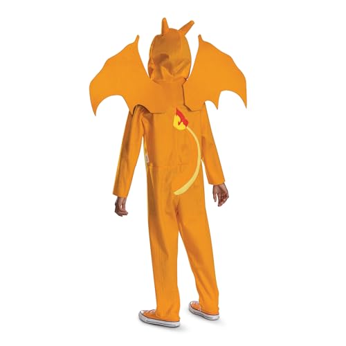 Disguise Pokémon Charizard Costume for Kids, Official Charizard Pokémon Hooded Jumpsuit2