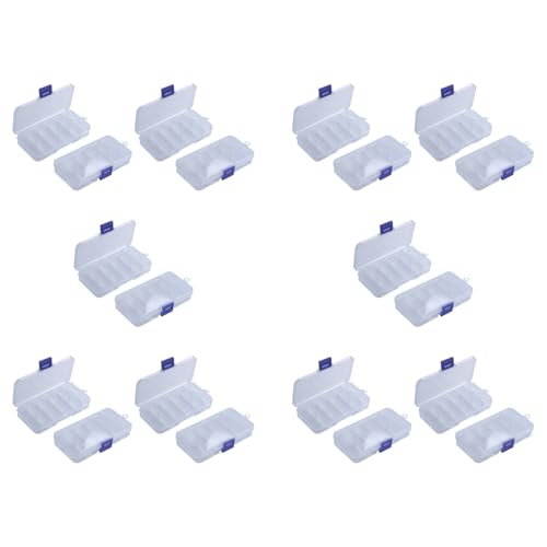 Sxmrmnx 20 resistencias de plástico portátiles de 10 ranuras para componentes electrónicos