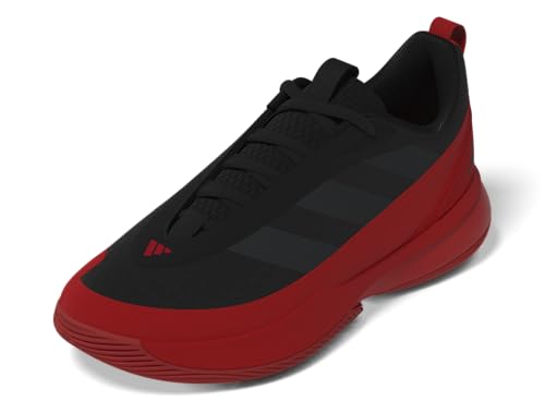 adidas Front Court Basketball Sneaker, Black/Red/Carbon, 3.5 US Unisex Little Kid