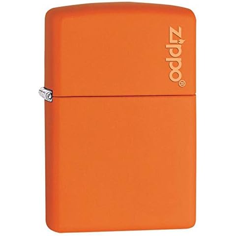 Zippo Matte Logo Lighter Orange - Pastilla de Encendido para Acampada Cover