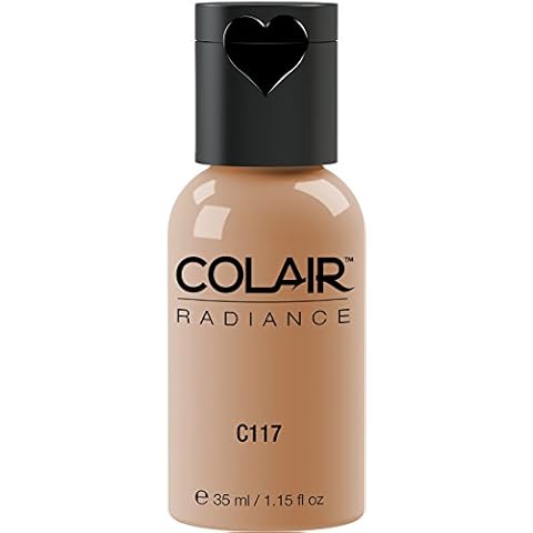 Dinair Airbrush Makeup Foundation | Natural Beige | Colair RADIANCE: Satin | 1.2 oz Cover