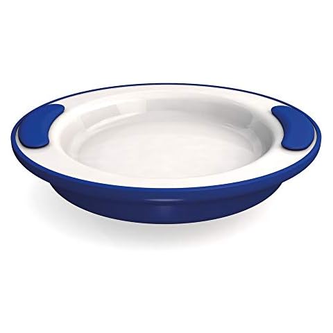 Ornamin Keep Warm Plate Ø 25 cm Blue Melamine (model 201) | keep warm dish, thermo dish, melamine plate, non-slip plate Cover