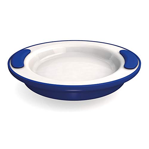 Ornamin Assiette Isotherme Antidérapante Ø 25 cm Bleu (Modèle 201) / assiette chauffante, aide aux repas, vaisselle isotherme Cover