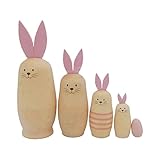 Russische Matroschka Puppen, Matroschka Hase, Nistspielzeuge Hase Puppe, Niedlichen Kaninchen Tier Stapelspielzeug Ostergeschenke Kinder Kinder