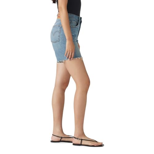 Levi's Women's 501 Mid Thigh Short, (New) Ticked and Untied, 24 - image 2