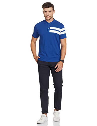 Image of The Indian Garage Co T-Shirt Short Sleeves Slim Fit Blue Large
