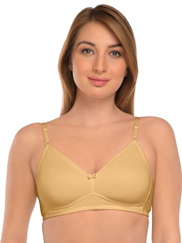 Image of DAISY DEE Women's Girls Cotton Non-Padded Wirefree Seamless Full Coverage Comfortfit Everyday Use T-Shirt Bra - NDSZN