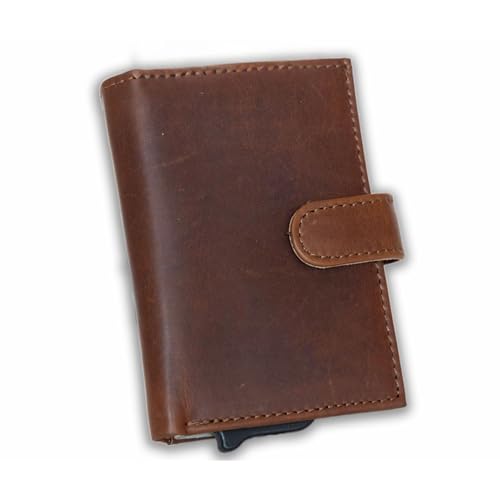 Nova Leather Compact RFID Protected Wallet (Cognac)