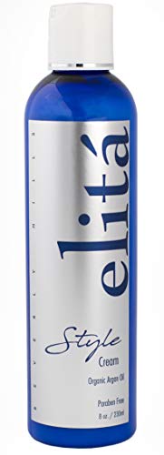 (Official) elita Beverly Hills 8oz STYLE CREAM: | All Natural | Paraben & Sulfate Free | Holds Hair in Place | Thickens Hair | Adds Natural Shine | Reduces Frizz | Made in USA by elita Beverly Hills