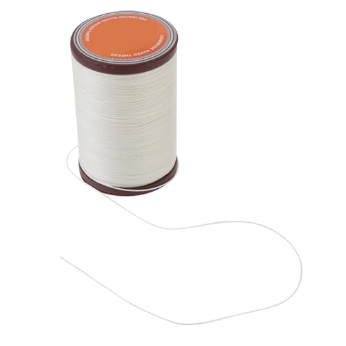 Roleader Hilo Encerado 0,45 MM Beige para Coser a Mano Cuero, 80 Metros, Adecuado para Trabajos Manuales y Confección de Artículos de Piel Varios estilos