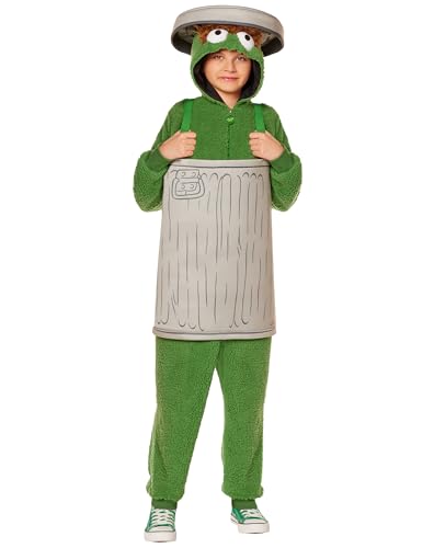 Disfraz Completo Oscar the Grouch Sesame Street para Niños