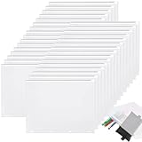 60 Pieces 4 Ring Binder Zipper Pouch 4 Holes Clear Poly Zip Envelopes Waterproof PVC Zipper Folders Binder Pouch Filing Bags for School Office Travel Storage Document Letter Size Supplies (A4 Size)