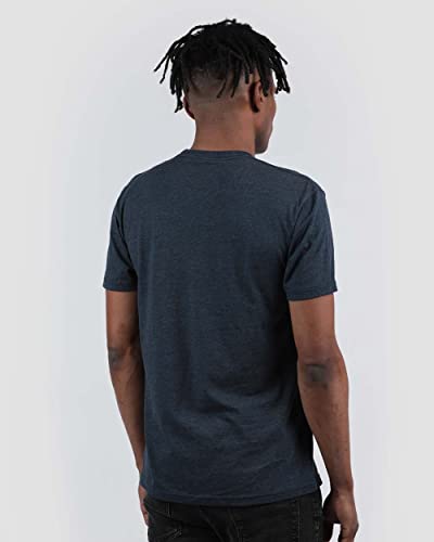 INTO THE AM Mystic Geisha Graphic Tee Shirt for Men Trippy Art Animal Printed Shirts (Navy, Small)