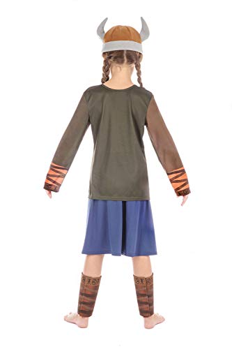 Bristol Novelty - Costume da ragazza vichinga, età...