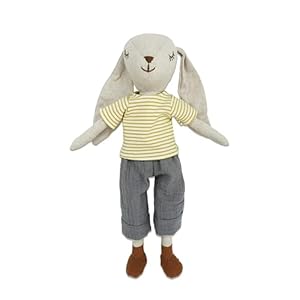 MON AMI Baxtor The Bunny Stuffed Animal Doll–15 Rabbit Plush Animal Doll Use as Toy or Room Decor Easter Gift for Kids of All Ages