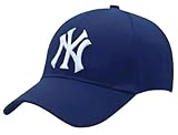 FY LANE Cap for Men Women Topi Unisex Head Boy's Girl's Caps Adjustable Strap Summer Sports Cricket Gym Dance Cotton Free Size Fashion Baseball Cap Pack 1 (in, Alpha, Free Size, Nave Blue)