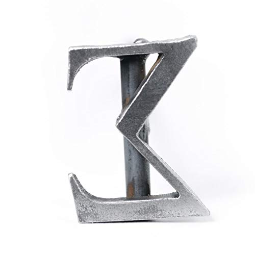 College Wood Branding Iron for Personalized Crafts, Custom Woodworking, Grilling, and BBQ - Greek Sigma - 2.5