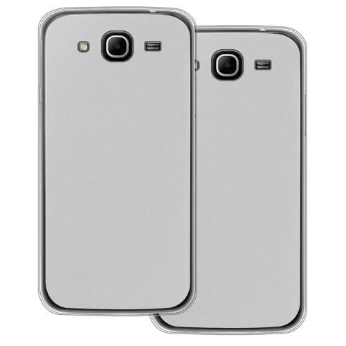 UOGNADGD 2-Pack TPU Case Compatible with Samsung Galaxy Mega 5.8 I9150 Phone Cover - Shockproof Flexible Protective Accessories with Precise Cutouts (White+White)