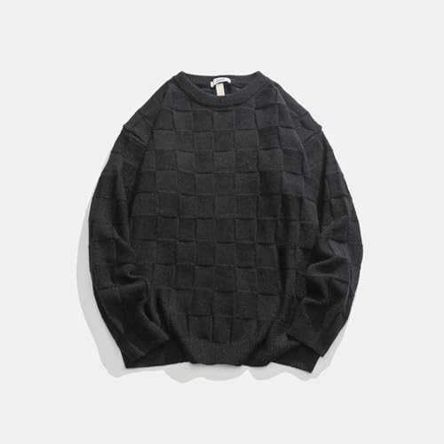 Autumn and Winter Japanese Style Retro Men's Casual Loose Round Neck Pullover Sweater4