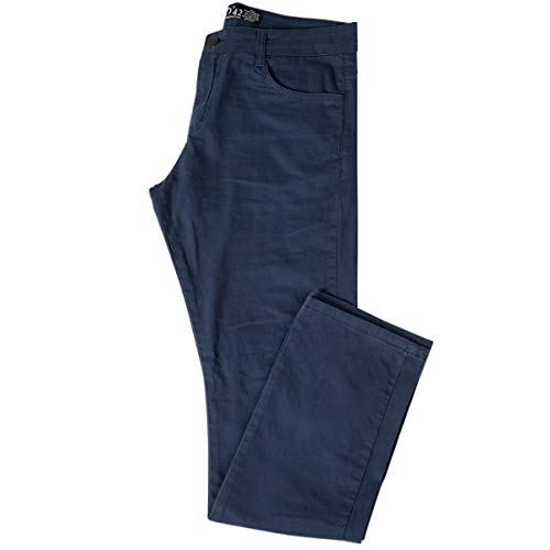 Calça Jeans Sarja Masculina Skinny Slim com Lycra Azul - 46
