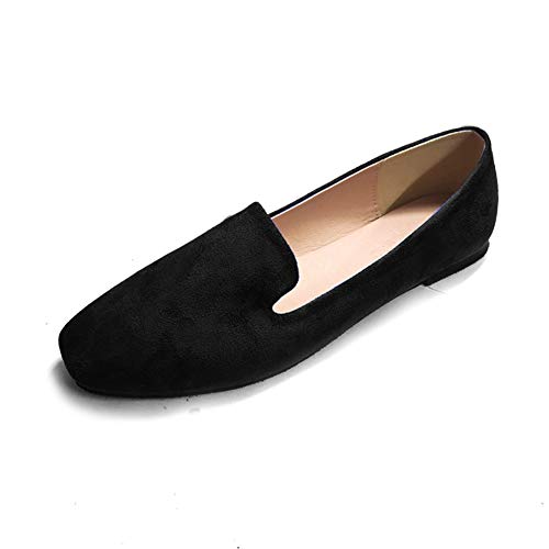 Image of Suede Loafers for Women Flat Shoes Slip On Casual Shoes Comfortable Soft