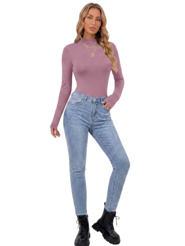 Image of OPOIPIN Women's Long Sleeve Basic Bodysuit