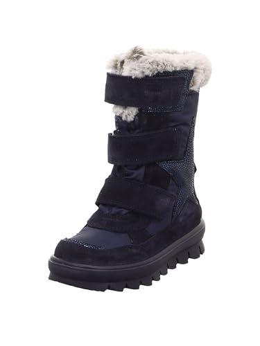 Mädchen Flavia Warm Gefütterte Gore-tex Schneestiefel, Blau 8000, 10 UK Child Wide