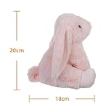 Apricot Lamb – Kuscheltier Hellrosa Hase 20 cm – Plüsch Spielzeug – Flauschiger Stofftier zum Spielen, Sammeln & Kuscheln – Gemütliches Schmusetier – Plüsch Kaninchen