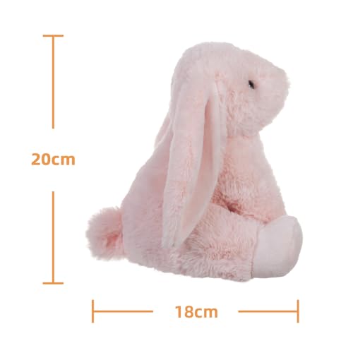 Apricot Lamb – Kuscheltier Hellrosa Hase 20 cm – Plüsch Spielzeug – Flauschiger Stofftier zum Spielen, Sammeln & Kuscheln – Gemütliches Schmusetier – Plüsch Kaninchen