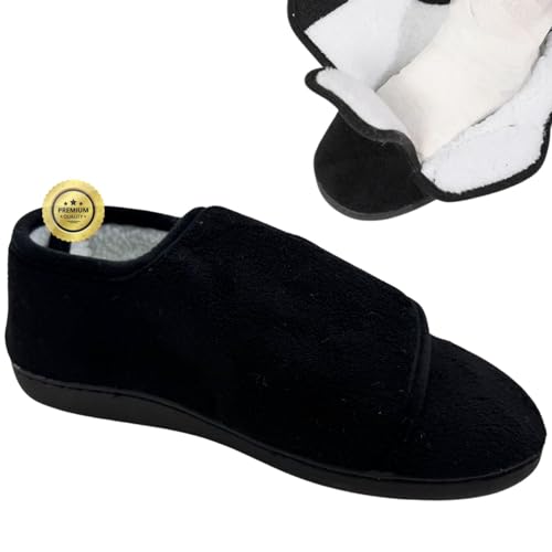 OrtoPrime Chaussons Orthopédiques Femme & Homme – Chaussures Pour Pieds Larges - Chaussons Pour Pieds Gonflés - Chaussures Médicales Seniors Taille M 41-42