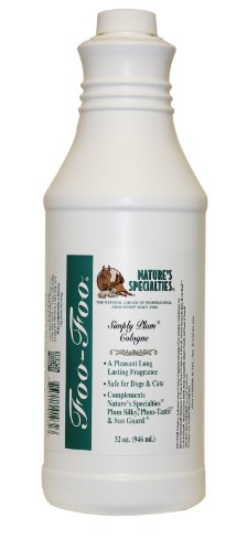 Nature's Specialties Foo Foo Simply Plum Cologne for Dogs Cats, Non-Toxic Biodegradeable, 32oz