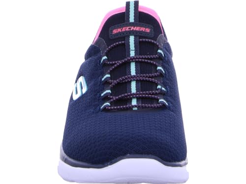 Image of Skechers Women's Summits Sneaker, Navy /Pink, 11 M US