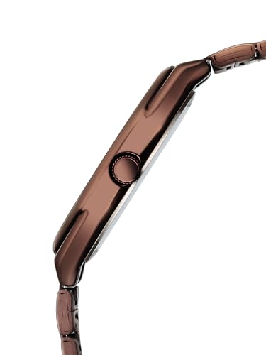 Image of Fastrack Vyb Nimbus with Quartz Analog Black Dial Brown Zinc Alloy Strap Watch for Men - FV30043QM01W