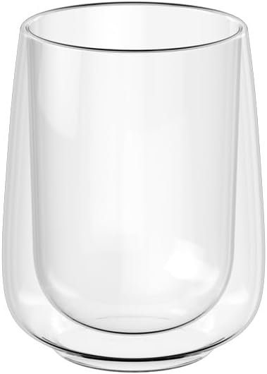 Villeroy & Boch Artesano Hot & Cold Beverages Latte-Macchiato Mug, Set of 2 Glasses, Double-Walled Glasses for Cold and Hot Beverages, 11.75 oz, Borosilicate Glass, Dishwasher-Safe, Microwave-Safe