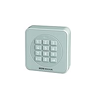 Hörmann Funk-Codetaster FCT3-1 BS (868 MHz, zur Steuerung von bis zu 3 Torantrieben, Tastatur beleuchtet, Farbe RAL 7040) 4511856, grau