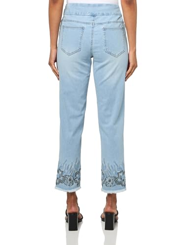 SLIM-SATION Women's Pull on Ankle Jean Pant2