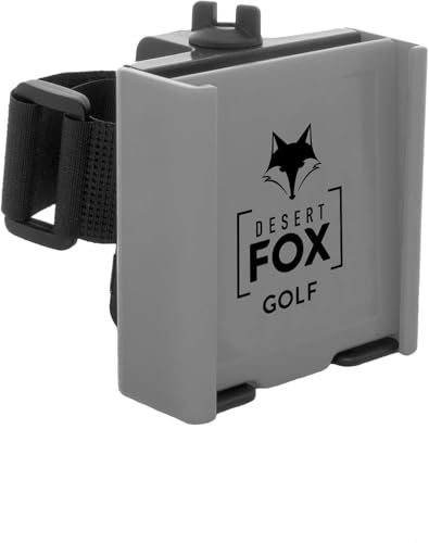 Image of DESERT FOX GOLF Phone Caddy - American Flag Golf Cart Phone Holder - Secure Velcro Mount, One-Hand Access, Universal Fit, Patriotic Golf Accessories (Green Line)