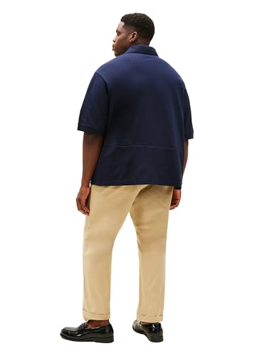 Image of Tommy Hilfiger Men's Big & Tall Short Sleeve Cotton Pique Shirt in Classic Fit