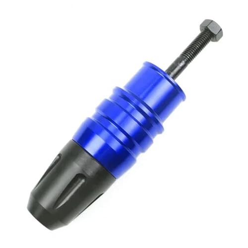 Protection antichute pot d'échappement bleu pour moto Kawasaki Z750 Z800 Z1000