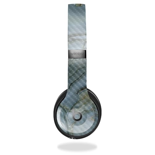 Image of Carbon Fiber Skin Compatible with Beats Solo 4 - Crystal Rock - Premium 3M Vinyl Protective Wrap Decal Cover - Easy to Apply | Crafted in The USA by MightySkins