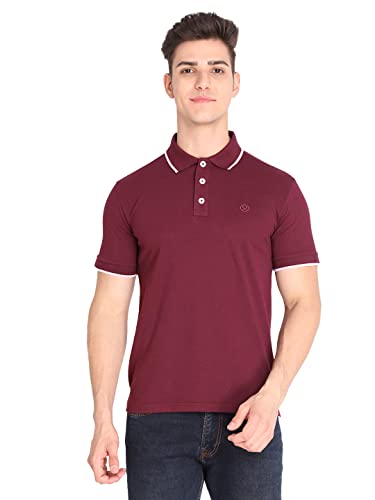 Image of CHKOKKO Men's Cotton Regular Fit Half Sleeves Polo T-Shirt