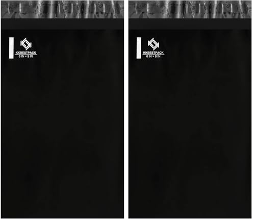 Image of KKBESTPACK 6x9 200 PCS Poly Mailers Shipping Bags for Small Business - Self Sealing Package Envelopes (Pack of 2)