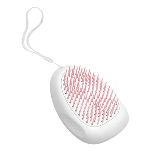 HOLIDYOYO Pet Hair Removal Comb for Dogs Cats Dog Cat Grooming Brush with Easy Clean Button Pink Effortlessly Eliminates Loose Hair Tangles and Dirt Pet
