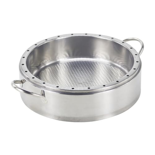 PRETYZOOM Panier Vapeur Multifonction 26 Cm Acier Inoxydable 304 Résistant à La Chaleur Double Poignée Ustensile Cuisine à Vapeur Pour Cuisson Maison Et Repas Sains