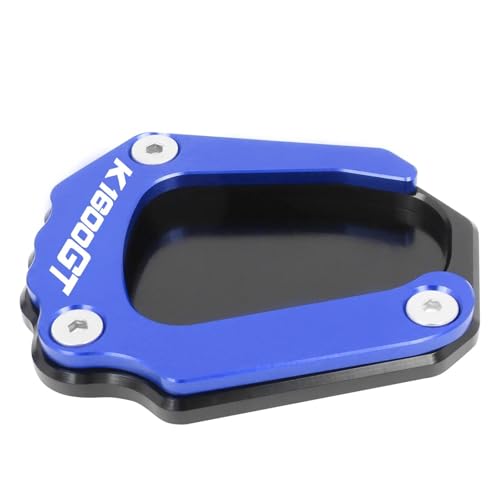 に適合するK1600GT K1600GTL 2017-2023 用 フットサイドスタンド延長パッドサポート延長サポートプレート(Blue)